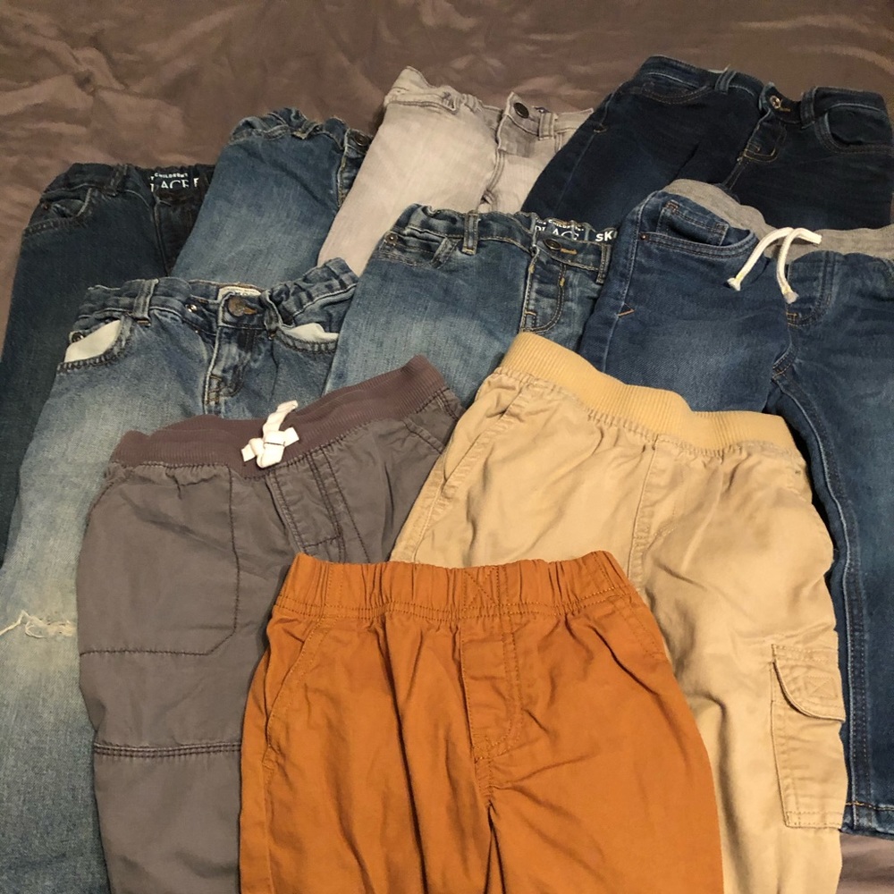 10 pairs of 3T jeans and khakis